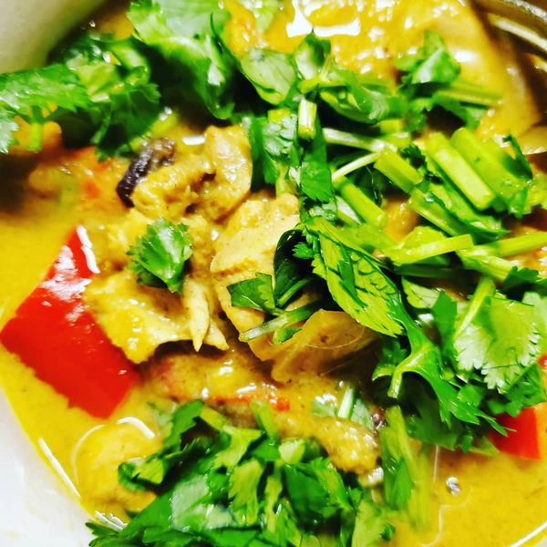 Mango Chicken Curry in a Pressure Cooker, Whole30 compatible